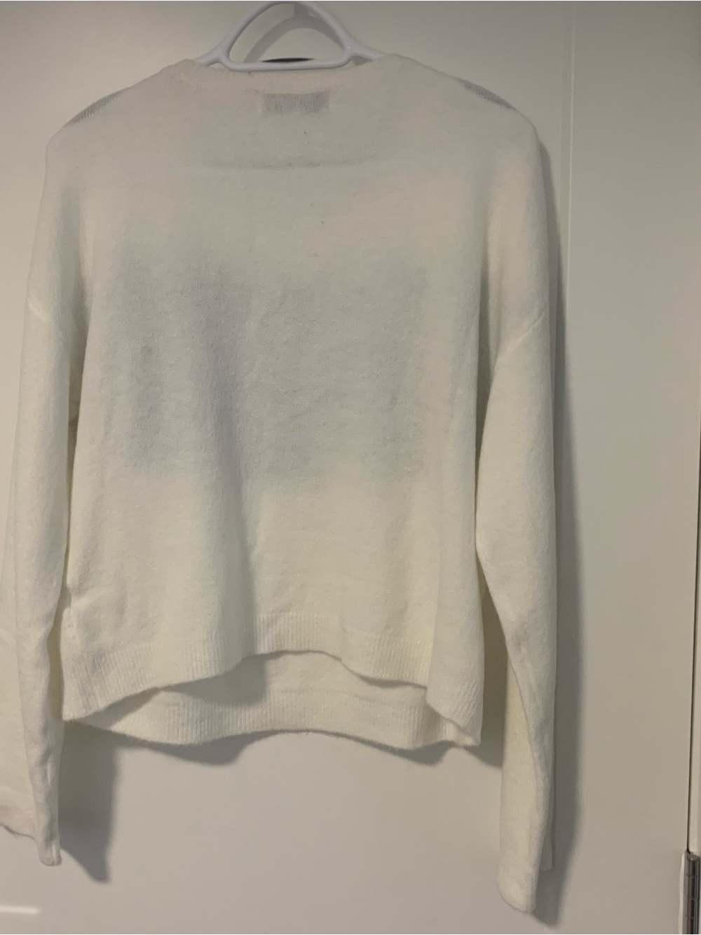 John + Jenn Cream Sweater with Gray LOVE Graphic - Picture 3 of 3